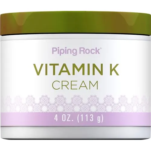Piping Rock Vitamina K Crema  4 Onzas  Durable Skin Kn69b