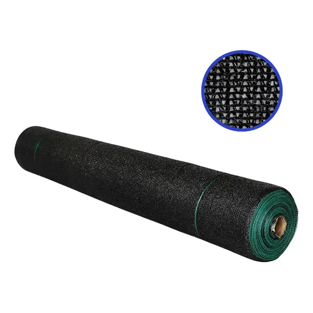Malla Polisombra Negra Al 80% X Rollo 100m Largo X 4m Ancho