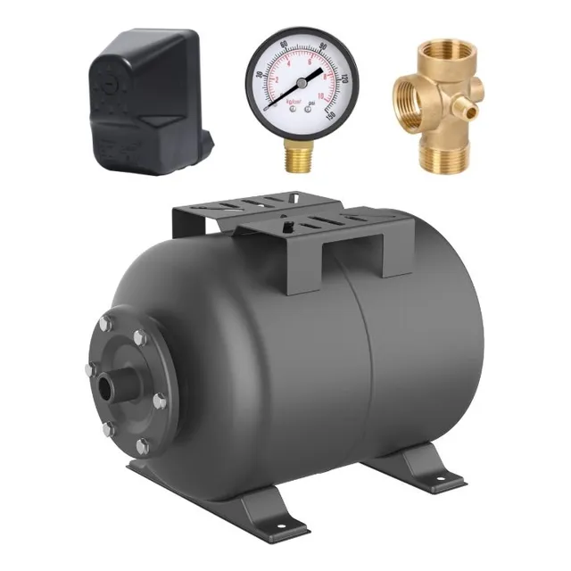 Pulmon 24 Litros Leo Con Kit Instalacion Para Bomba De Agua