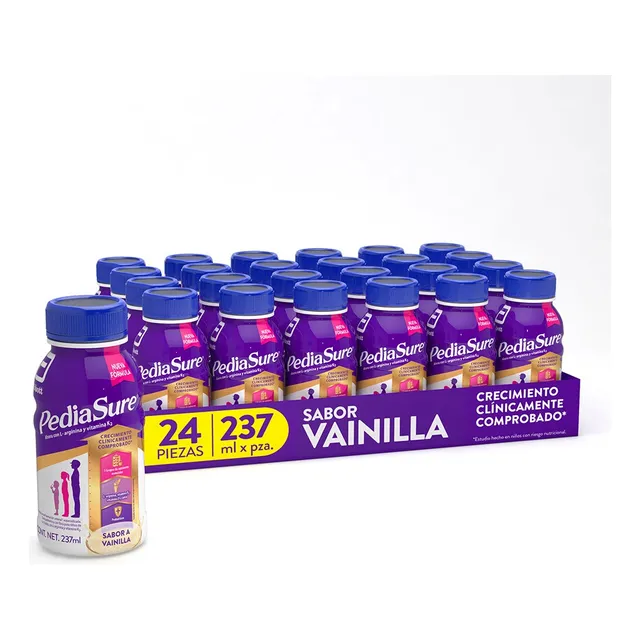 Pediasure 24 Pack Vainilla Bebida, Vitaminas Y Minerales Vainilla