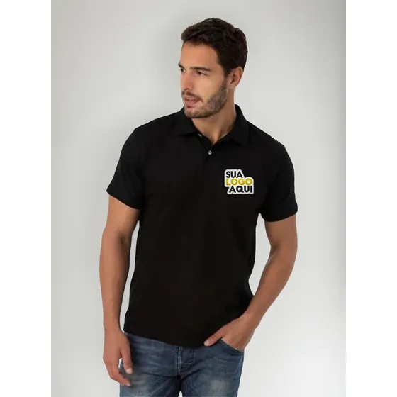 Camisa Polo Personalizada Com Sua Logo Arte Uniforme Empresa