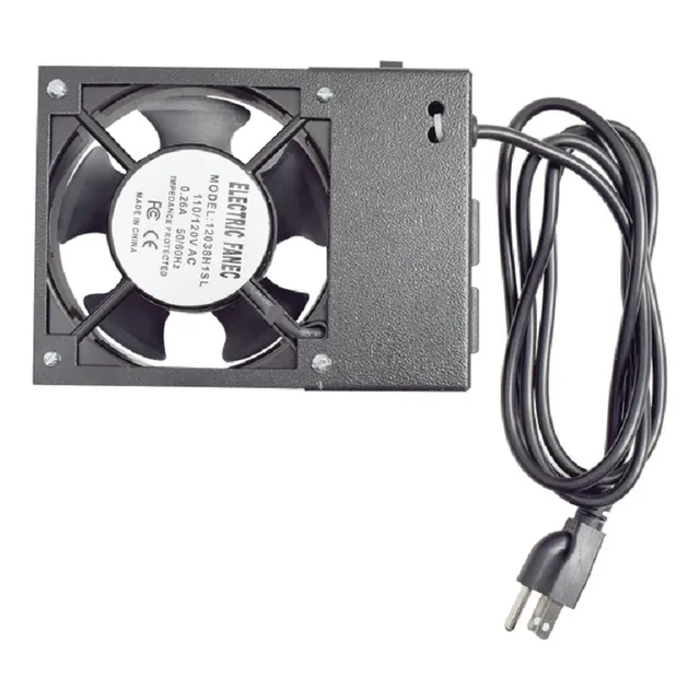 Ventilador 110v Clavija P/gabinete Pared 2 Tomas, Lp-vent-01