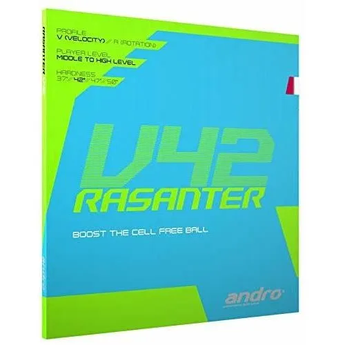 Andro Rasanter V42 Tenis Mesa Goma 2.3 In Color Roj
