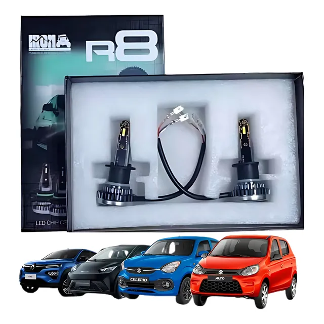 Kit Lámparas Cree Led De Auto R8 Dakar Alto Brillo H1 H4 H7