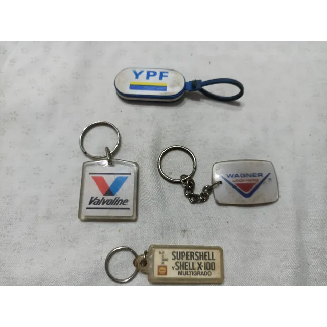 Lote Llaveros Antiguos Publicitarios Combustible X4