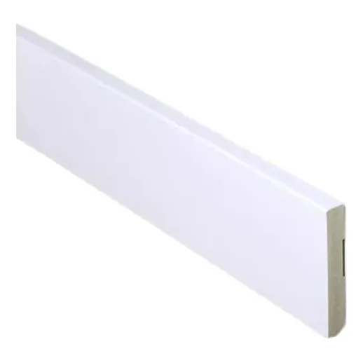 Zocalo De Eps Color Blanco Liso 100mm X 2,4 Mts.