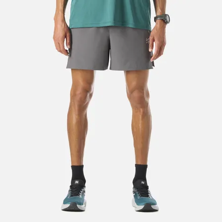 Short Deportivo Running 5  Hombre Tempo Gris Medio