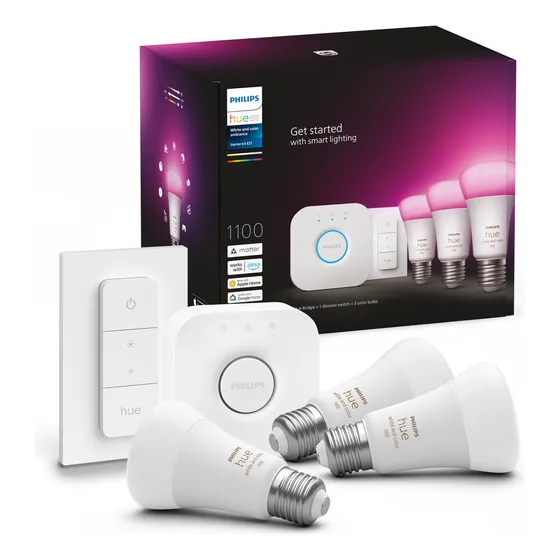 Philips Hue Kit De Inicio 3 Ampolletas E27 Color