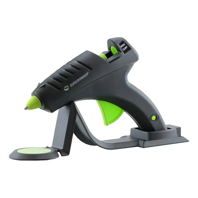 Pistola De Silicón Inalámbrica Surebonder Con 30 Barras *sk Color Negro/verde