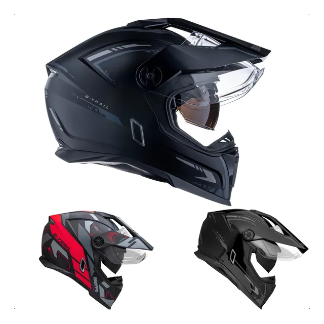 Capacete Moto Bieffe B- Trail Authentic Com Óculos Interno