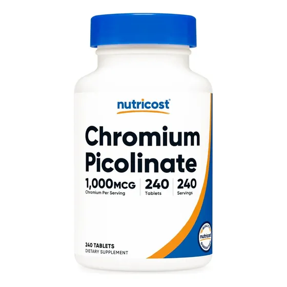 Suplemento Nutricost De Picolinato De Cromo 1000 Mcg 240 Tab