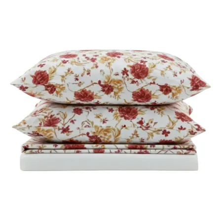 Jogo De Lençol Casal Queen 04 Peças Percal Estampado Macio