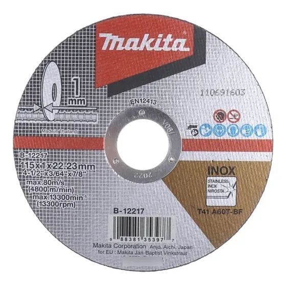 Disco Abrasivo Para Corte De Inox De 4.5  X 3/64  A60t-bf