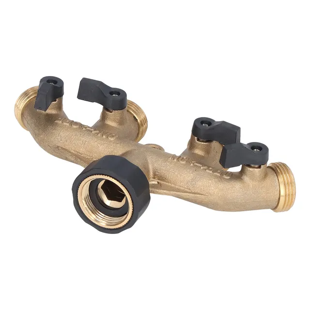 Conector De Latón Para Grifo De 4 Vías, Divisor De Manguera