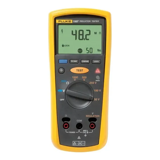 Megómetro digital de prueba de aislamiento Fluke 1507 de 1000 V