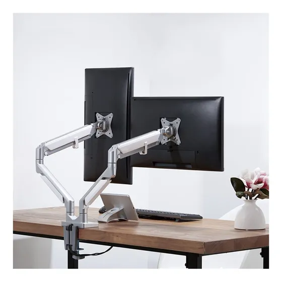 Soporte Brazo Oscilante Para Monitor Escritorio Dual Usb C :