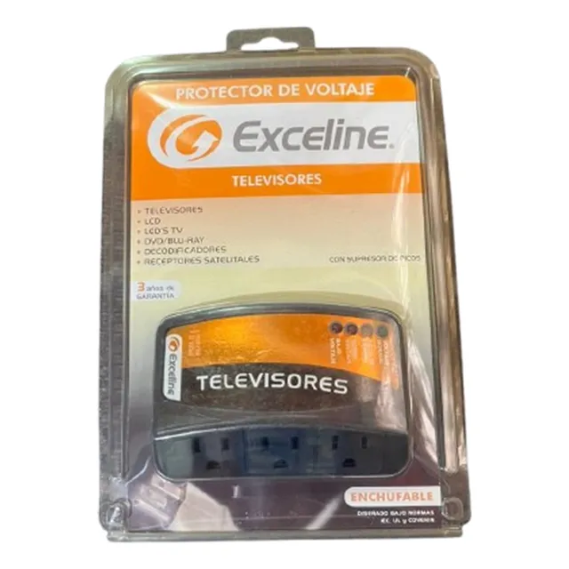 Protector De Voltaje Triple Exceline Televisores 120v
