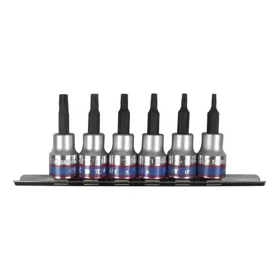 Jogo De Chave Torx 5 Pontas C/ Guia 6pçs 3146pr King Tony