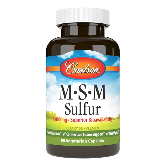 Carlson - Azufre M-s-m, 1000 Mg De Biodisponibilidad Superio