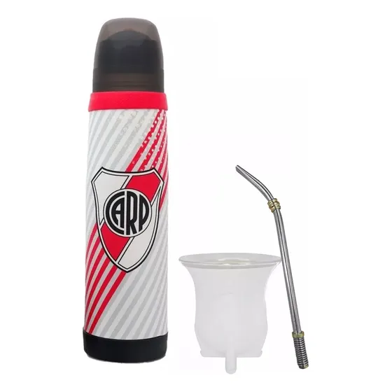 Juego Matero Termo River Lumilagro Luminox Mate Bombilla 