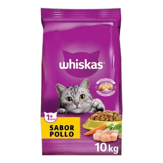 Whiskas Pollo 10kg Alimento Seco Para Gatos