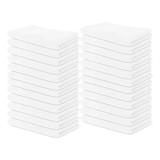 Toalla Mano 24 15  Ancho X 25  Largo Blanca Peluqueria Para