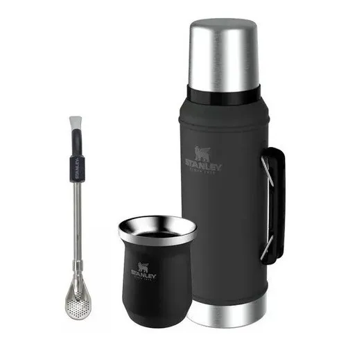Set Termo Stanley 940 Con Mate Stanley  Y Bombilla Spoon