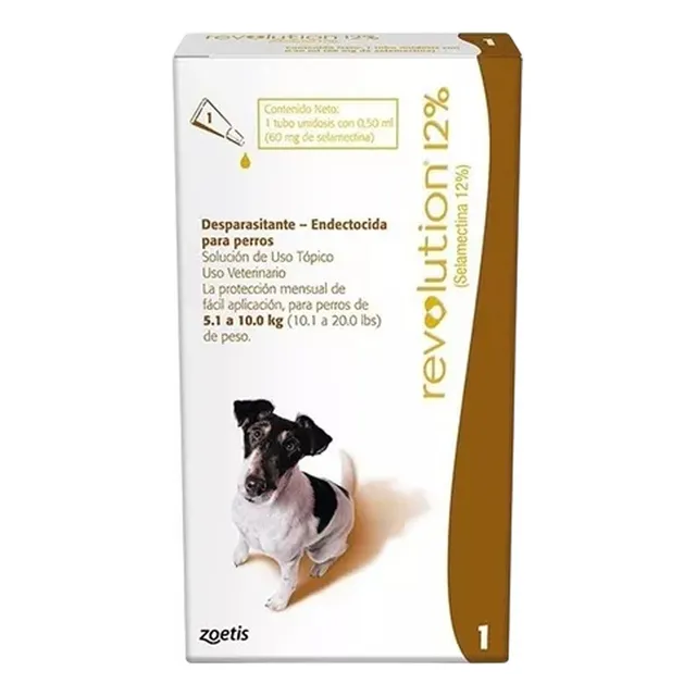 Pipeta Desparasitante Perros Revolution 5.1 A 10kg Zoetis