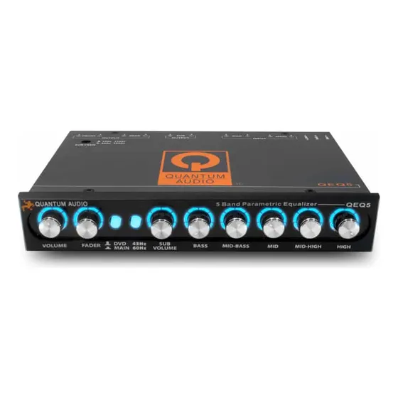 Ecualizador Con Crossover Quantum Qeq5 5 Bandas 8 Volts