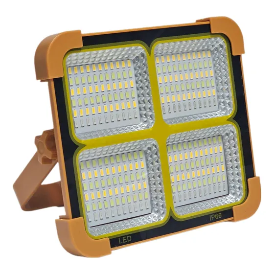 Lampara Reflector Led Panel Solar Recargable Usb Portatil