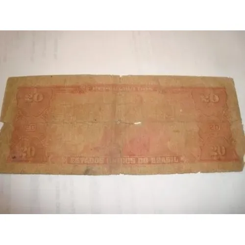 Billete De Brasil De 20 Cruzeiros Serie 5534 Estampa 1
