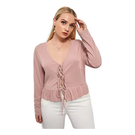 Blusa Dama Xl Con Cordon Delantero