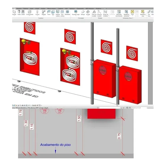 Revit Template Ppci Bombeiros + Dynamo + Orientação 2021