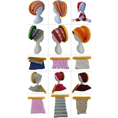 Textil Kit Hilo Punto Redondo Tejer Largo Gancho