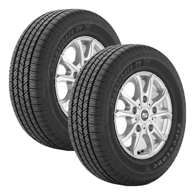 Paquete De 2 Llantas 195r15 Firestone Transforce Cv 106/104r