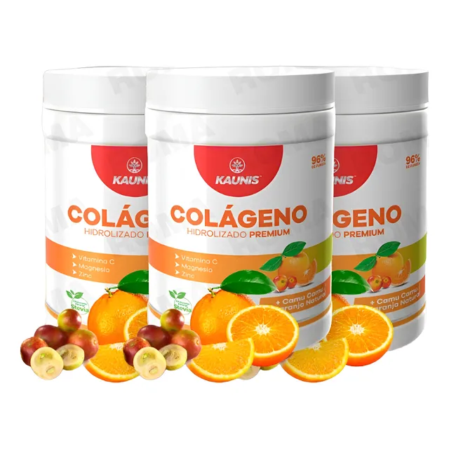 Colágeno Hidrolizado Camu Camu Y Naranja Natural X3 Kauinis