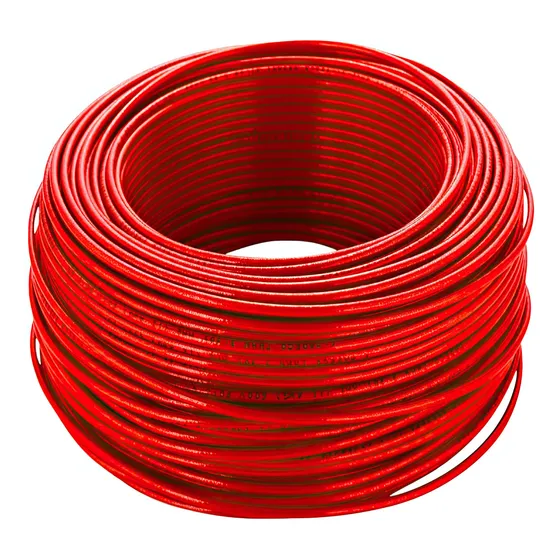 Cable Thhn 8awg Rollo 100 Metros Rojo Lumistar