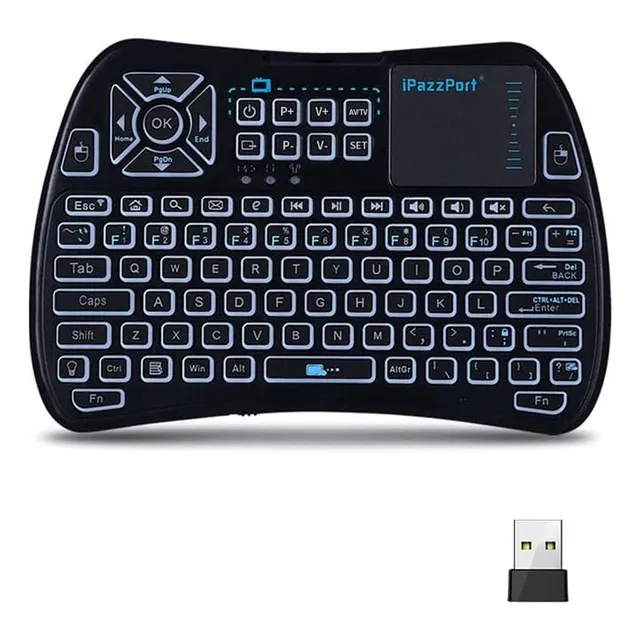 Ipazzport Mini Teclado Bluetooth (aprendizaje Ir), Ratón Con