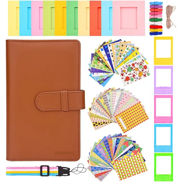 Set Álbum Fotos Compatible Instax Mini + Marcos + Accesorios