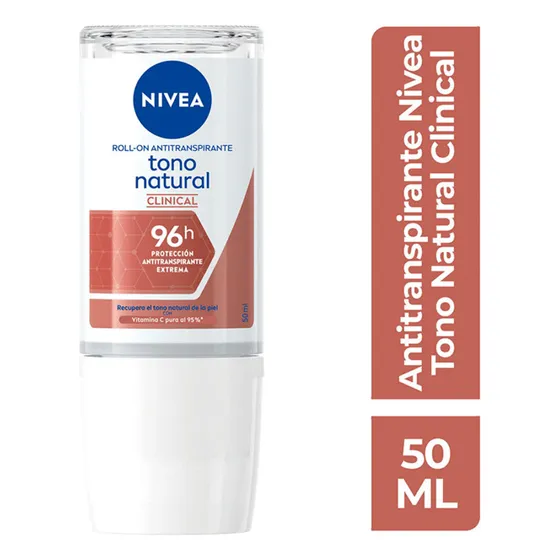 Desodorante Nivea Clinical Tono Natural Roll-on 50ml