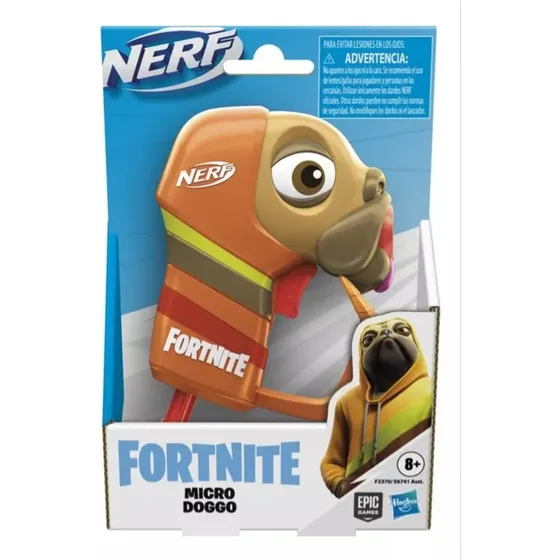 Lanzador Nerf Fortnite Micro Doggo Con Dardos