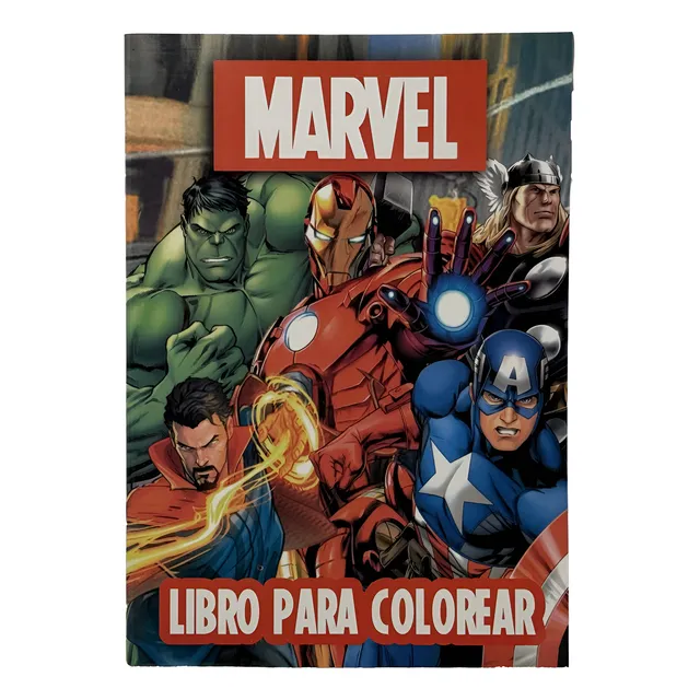 Libro Para Pintar Colorear Marvel Superhéroes Niños Avengers
