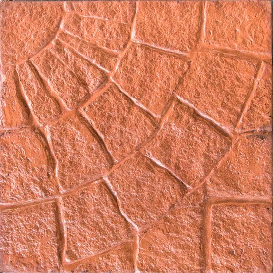 Revestimiento Piso/pared Adoquín Curvo Terracota 40 X 40