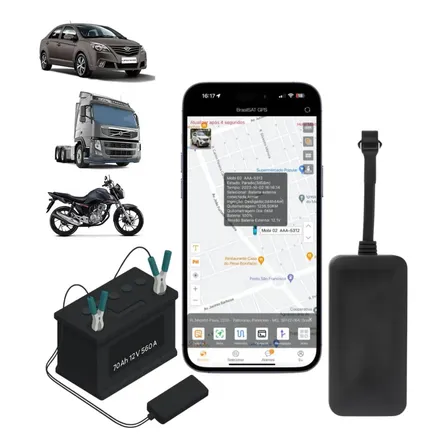 Rastreador Veicular Gps 4g + Chip App Desliga Por Comando