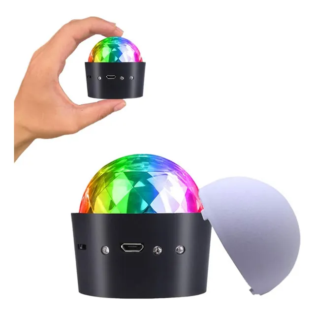Bola Luces Para Fiesta Dj Muticolor De Magnética Portátil Color Multicolor