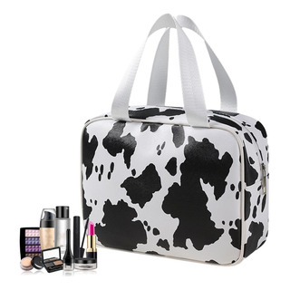 Bolsa De Maquiagem Com Estampa De Vaca Para Maquiagem E Orga Bolsa De Maquiagem Com Estampa De Vaca Para Maquiagem E Orga