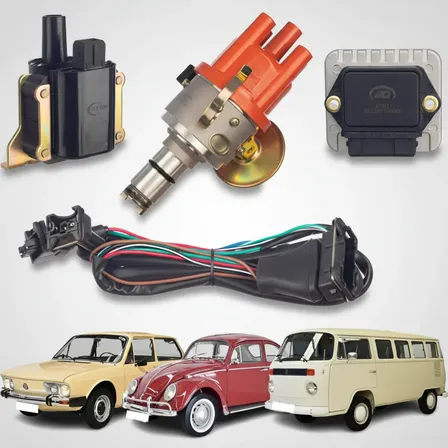 Kit Ignição Eletrônica Sensor Hall Bobina Vw Fusca Kombi