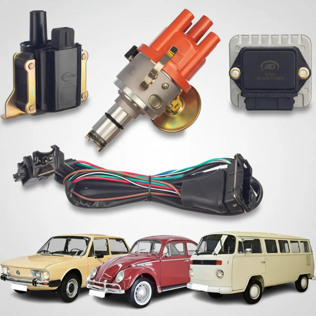Kit Ignição Eletrônica Sensor Hall Bobina Vw Fusca Kombi