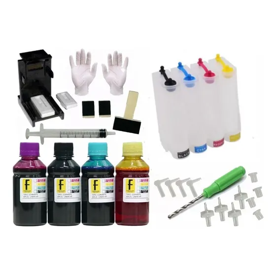 Bulk Ink P/ Cartucho Hp 60 - F 4480 4280 1660 D110 4680 60xl