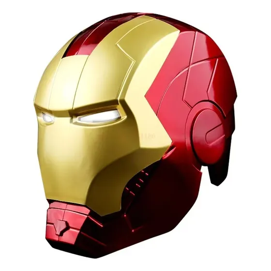 Capacete Iron Man Mark Vi Homem De Ferro, Com Led